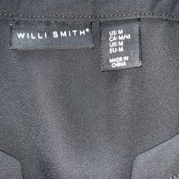 Willi Smith Sheer Sleeveless Black Blouse - Medium - Picture 5 of 6